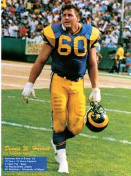 JOE SCIBELLI 1970 LA LOS ANGELES RAMS 8X10 PHOTO